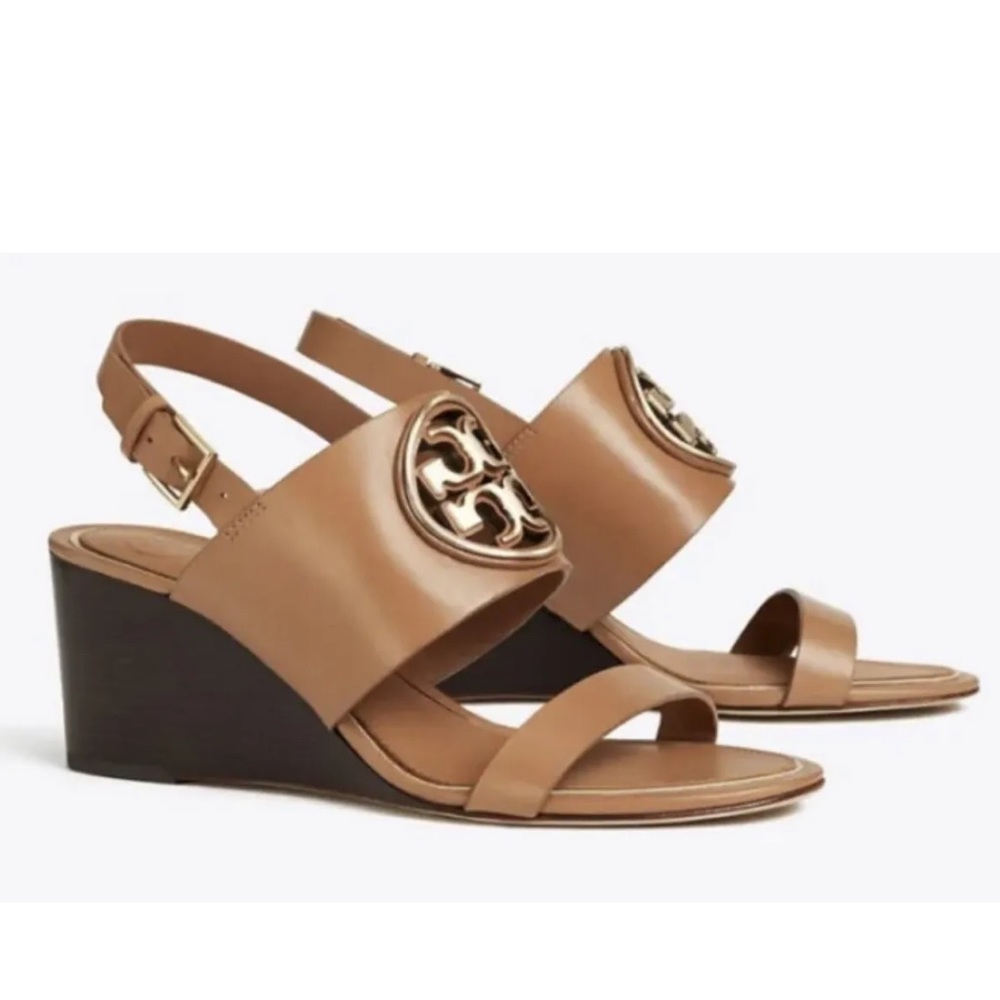 Tory Burch Tan Wedge Sandals